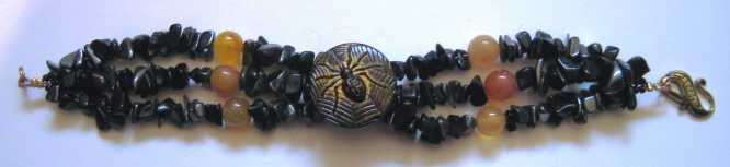 Spider Button Bracelet Click to Enlarge
